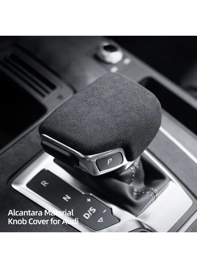 غطية مقبض ناقل الحركة المركزي للسيارة من طراز Suede Carbon Fiber لأودي Q7 RS5 S4 A4 A5 Q5 SQ5 - Image 2
